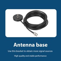 방사능측정기 라돈측정기 가정용 검전기 RG58 BNC 수 암 커넥터 휴대용 모바일 라디오 안테나 마운트 무선, 한개옵션0