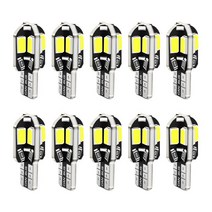 전원공급 Led 자동차 인테리어 전구 Canbus 오류 없음 T10 화이트 5730 8SMD LED 12V 사이드 웨지 램프 스, 01 10pcs