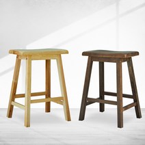 [리비니아] 런던 통원목 바스툴 식탁 바의자 1+1, 내츄럴