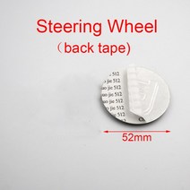 52mm 스티어링 휠 센터 엠블럼 사과 나무 스타 로고 자동차 스타일링 벤츠 amg lorinser brabus carlsson 수정 배지, 스타 밀 레드