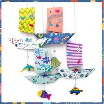 나무인형키즈 DIY방과후수업만들기 컵홀더 종이배 모빌(4개)