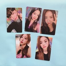 르세라핌포카 아이돌 르세라핌 굿즈 포토카드 김채원 홍은채 5pcs kpop le sserafim antigraflm selfie photocards 양면 lomo 카드 32, 비 5개, 5.4x8.5cm