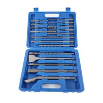 무선 해머드릴 마루철거기계 쁘레카 브레카 17pcs 전기 해머 충격 드릴 비트 세트 콘크리트 벽 라운드 생크, 한개옵션0
