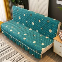 접이식 소파 쿠션 커버 미끄럼 방지 소파 커버 풀백 소파 매트리스 팔걸이 없음 싱글 2인 사계절 공용, 오성화