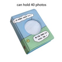 3 인치 격자 무늬 사진 앨범 40 포켓 만화 그림 스토리지 케이스 카드 홀더 스위트 스타 Photocard 바인더 미니 수집 도서, C1