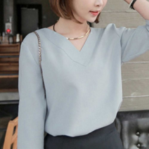 오노마 오노마 ONM 여자 비즈니스 캐주얼룩 브이넥 블라우스 이너 코디 (8053974)