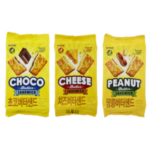 노브랜드 초코버터샌드+땅콩버터샌드+치즈버터샌드 190g, 570g, 3개