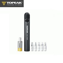 토픽 TOPEAK 공구 Nano Torqbar 5 나노 토크바 휴대용 육각 토크 렌치 자전거 정비 깔깔이 5nm 비트, 블랙