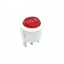iOT 전등 스마트 스위치 라운드 로커 LED 조명 자동차 대시 보드 보트 밴 1 개 12V 24V / 6A 250V 10A 125V 2/3/4PIN 20MM, [05] 3Pin red ON-OFF, [05] 3Pin red ON-OFF