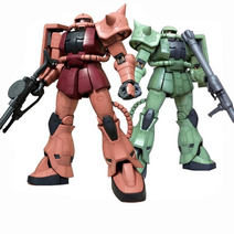Taipan MEGA 다반 메가 1:48 사이즈 자쿠 레드 그린 피규어, 레드 1개
