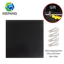 3D 프린터 유리 Ultrabase 가열 침대 건축 표면 유리판 ANYCUBIC Kossel linear plus Hot Bed 용 Ender3 용 탄소 유리, [09] 310x310x4mm Square