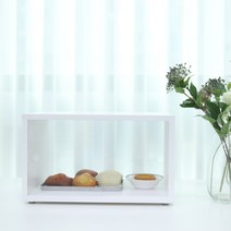 나무로공방] 엘라 원목 쇼케이스 피규어진열장, 화이트