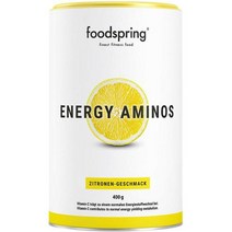 다이어트 보조제 캡슐 단기간 속편한 칼로리 컷팅제 foodspring 아미노 패션 프루트 400g 비타민 C B3 B12 카페인 피페린 비건 BCAA 함유 운동 전 부스터, 레몬