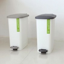 22.5x35x44cm 직사각 페달 휴지통 대 17L(색상랜덤), 랜덤