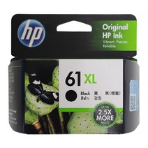 KH HP정품잉크/HP61/CH561WA/CH562WA/B3B07AA/B3B08AA, CH563WA 검정대용량, 1개