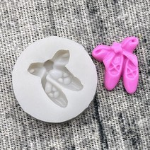 발레봉 미니 발레 신발 실리콘 금형 초콜릿 컵케익 베이킹 금형 퐁당 케이크 도구, 분홍색
