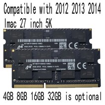 애플 아이맥 5K 27 인치 메모리 램 2012 2013 2014 4GB 8GB 16GB 32GB DDR3 1600, 05. 8GBX4 DDR3 1600