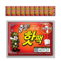 충성 KC 발난로형 핫팩 2p 20g, 20개