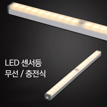 이클아트 충전식 무선 LED 스마트 아파트 현관 센서등 BAR타입, 화이트