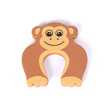 TICHk 아이안전 손끼임방지 애니멀 도어쿠션, 5개, 원숭이