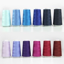 JSTrading 유니크 프리미엄 OWL 코아사 2300m 무형광 45수2합 미싱실 재봉실 1p, 17 씨블루