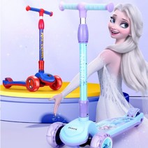 엘사 겨울 얼음 공주 미키 스파이더맨 킨즈 윈드 유아 킥보드 어린이 아기 씽씽카 세발 씽씽이, U