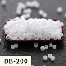 미유키DB앤틱미주10/0/1/2/0/2불투명한흑백색비즈, Db200-2G