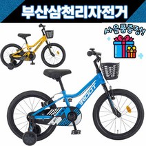 삼천리 2022 루트 18인치 아동용 어린이 네발자전거 부산직배송 / 사은품증정, 블루