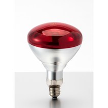 적외선전구 적외선램프 IR램프 250W (열전구 의료용/동물보온용) [국내유일생산] [히트플러스], 250W BR125/빨강, 1개