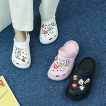 이즈클래식 장식증정 캐릭터 귀여운 장식 통굽 키높이 아쿠아샌들 슬리퍼
