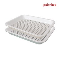 프리첸 사각 채반 과일 야채세척 야채건조기 사각 채반 대 크림