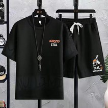 Bersdnor 여름 남성 트레이닝복 세트 5부오버핏 반팔티 반바지 투피스