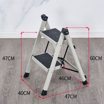 접이식 알루미늄 사다리 변압기 홈 탄소강 짙어지면서 실내 헤링본 모바일 계단 단계 다기능 에스컬라, 그레이 2단계