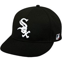 2013 청소년 플랫 브림 시카고 화이트삭스 홈 블랙 햇 캡 MLB 조절 가능
