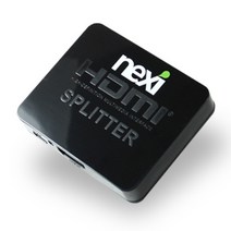 모니터 분배기 1X2 HDMI 4K 오디오 지원, 상세내용표시, 단일