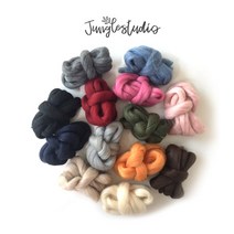 양모실 Premium Wool 100% Australia 마크라메 재료 위빙 루피망고st 망고실, 빈티지블루(1M)