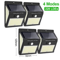 LED 전광판 Goodland 228144100 LED 태양 광 야외 태양 광 야외조명, 4 개의 PC-228LEDs-4Modes, 협력사