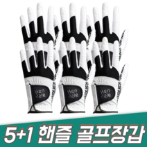 지맥스 5+1 Gmax 핸즐 남자 여성 연습용 왼손 오른손 양손 추천 골프장갑 6장, 남성 오른손