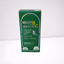 그린스토어 비타민B 컴플렉스 위드 C 60정 2개월분/약국정품/건식마켓, 2개