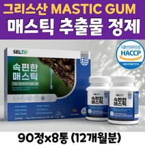 속편한 매스틱 검 그리스산 메스틱 MASTIC GUM 천연수지 추출물 정제, 8통
