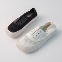 Y0436 레이스 스퀘어 슬립온