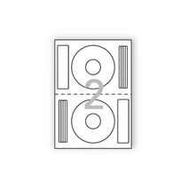 폼텍 한국폼텍) 20매 CD 류 DVD용라벨(IS-3642P 복사지 1W0322F9, 1개, 1개