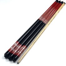 카본큐 무사시큐 롱고니큐 SC003 레드 스누커 볼 암 큐 9.5mm 고무 우드 풀 큐 1/2 분할 조인트 가죽 랩, 01 red SC003_01 9.5mm