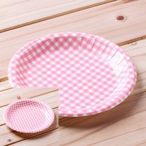10p 칼라종이접시 핑크 20cm 장국용기 일회용밥그릇 덮밥용기 일회용용기쇼핑몰 일회용종이접시 1회용그릇 찌개용