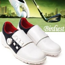 남자 여자 남녀공용 빅사이즈 다이얼 골프화 화이트 인피니티스파이크리스