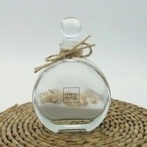 샹스용기 원형 라운드 디퓨저 유리 용기 100ml 공병 방산시장 만들기 재료, 샹스 디퓨저용기＋유리볼마개