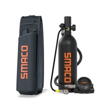 SMACO S400Pro 스쿠버 다이빙 탱크 장비 휴대용 스노클링 산소 탱크 에어 예비 호흡기 1L 리필 가능 디자인, 4.Oxygen Bottle Diving - S400P