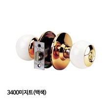 공구세상 정화테크 문고리 도어록 원통침실용 3400미지트 (백색)