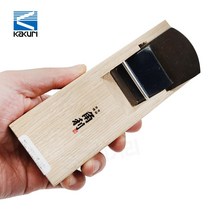 카쿠리 KAKURI 일본 미니 손 대패 42mm 평대패 홈 다듬기 작업용 목공 졸참 나무 소형 손대패