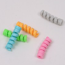 달자샵 4+4 충전기 단선방지 스프링 보호캡 케이블 수명 연장 꽈배기 고정캡, 4Pcs+4Pcs